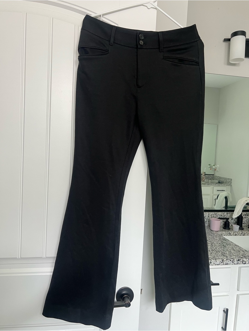 Anthropologie Black Boot-Cut Pants